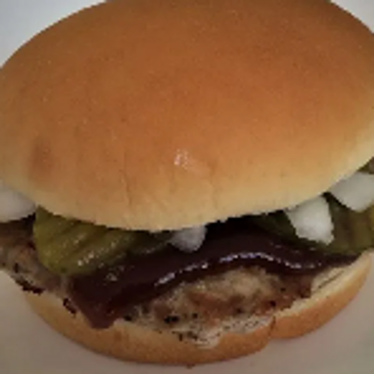 Quarter pound porkburger topped with sweet BBQ, onion, & pickles

$4.89 / Combo Price $9.23